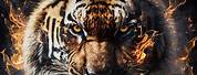 Tiger Fire iPhone Wallpaper