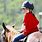Toddler Riding Horse