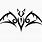 Tribal Bat Tattoo