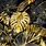 Tropical Leaves Wallpaper Gold