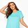 Turquoise Plus Size Tops