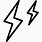 Two Lightning Bolts Symbol