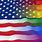 USA LGBT Flag