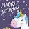 Unicorn Happy Birthday Beautiful