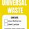 Universal Waste Batteries Label