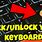 Unlock Keyboard Lock