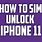 Unlock Sim iPhone