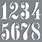 Vintage Number Stencils
