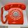 Vintage Orange Phone