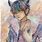 Watercolor Anime Boy