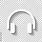 White Headphone Icon