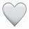 White Heart iPhone Emoji