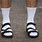 White Socks with Sandals