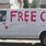 White Van Saying Free Candy