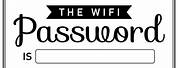 Wifi Password Frame Printable