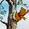 Winnie the Pooh Stuck in Tree
