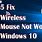 Wireless Mouse Not Working On Windows 10