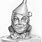 Wizard of Oz Tin Man Drawing