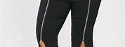Women Plus Size Pants with Zippers