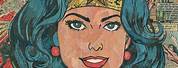 Wonder Woman Comic Book Collage