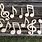 Wooden Music Notes