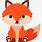 Woodland Baby Fox Clip Art