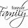 Word Family Clip Art Black and White
