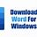 Word Free Download Windows 10