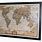 World Map Print Framed