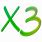 X3 Logo