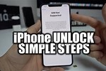 iPhone Unlock Instructions