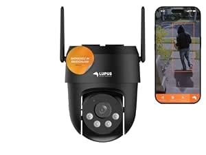 Lupus Electronics LE213 Alarm Camera with AI Object Tracking, WiFi 6 ...