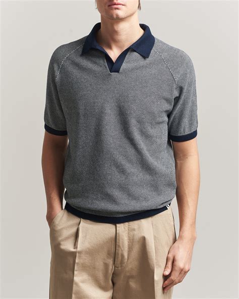 Peregrine Lynton Cotton Polo Navy at CareOfCarl.com