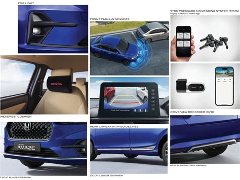 2024 Honda Amaze accessories prices & list revealed — Exterior ...