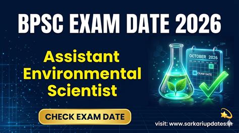 BPSC Assistant Environmental Scientist Exam Date 2026 Announced