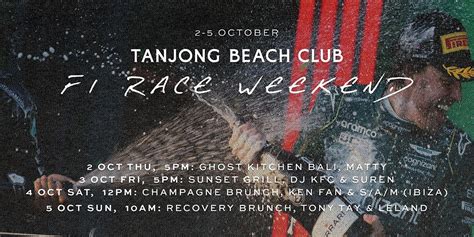 Tanjong Beach Club F1 Race Weekend Series, Tanjong Beach Club ...