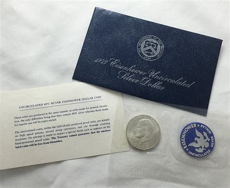 U. S. COINS! 1973-S EISENHOWER SILVER DOLLAR SET - 40% SILVER | #1808005222