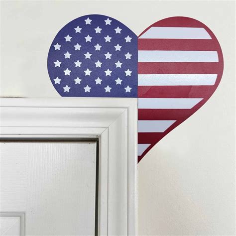 4Th Of July Patriotic Door Frame Decor, Patriotic Door Sign Wall Decor ...