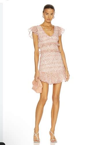 LoveShackFancy Sonora Ruffle Pullover Mini Dress Women's Size Medium | eBay