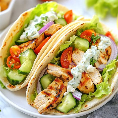 Greek Chicken Gyro Wraps Flavorful and Easy Recipe - Recipe Website
