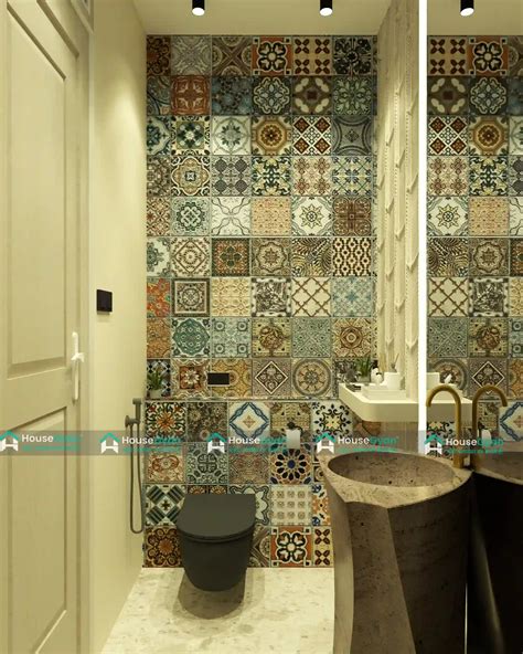 Spanish Tile Powder Room