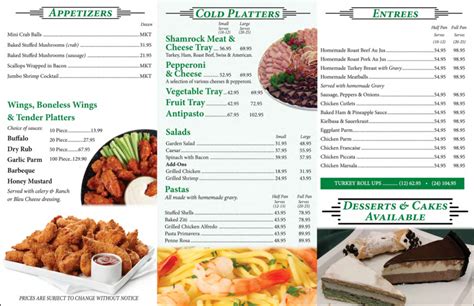 Catering – Shamrock Deli