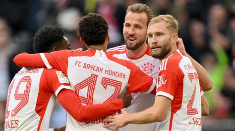 Bayern Munich 8-0 Darmstadt: Harry Kane scores from own half and hits ...