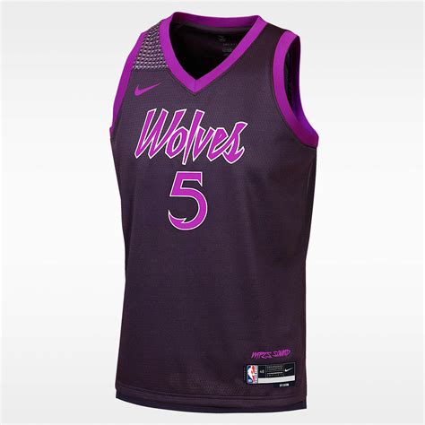 Anthony Edwards Minnesota Timberwolves City Edition Big Kids' Nike NBA ...