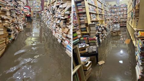 Bengaluru rains flood iconic Church Street bookstore, over 4000 books ...