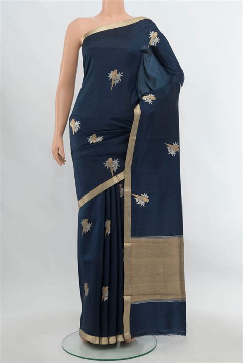 Blue Banarasi Silk Saree – Nalli Silk Sarees Pvt Ltd