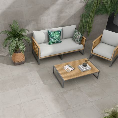 Corten Dove | Grey Outdoor Tiles | 20mm Porcelain Paving