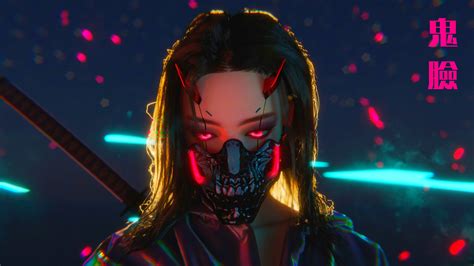 Cyberpunk Anime Girl 4K Ultra HD: Neon Shadows of the Future by Fantasía x | 3840x2160 ...