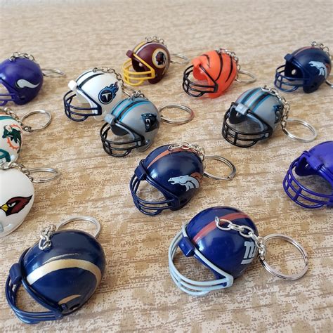 Nfl Helmet Keychains - Etsy