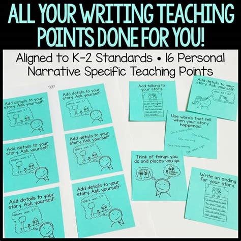 Personal Narrative | K–2 Standards-Based Teaching Points for Writing ...